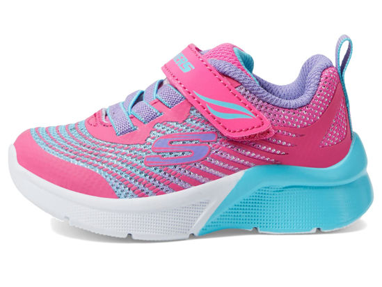 Picture of Skechers Kids Girls Microspec-Rejoice Racer Sneaker, Pink/Multi, 12.5 Little Kid - Size: 12.5 Little Kid