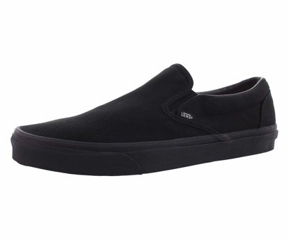 Picture of vans Classic Slip-On Black/Black Size 6.5 Women/ 5 Men - Size: 6.5 Women/5 Men