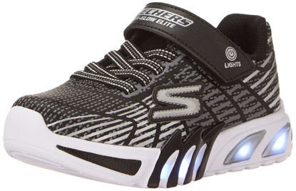 Picture of Skechers Kids Boy's Flex-Glow Elite Sneaker, Black/Grey, 11.5 Little Kid - Size: 11.5 Little Kid