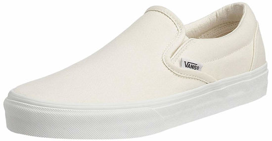 Picture of Vans Women's Classic Slip On Trainers, True White, 7.5 - Size: 7.5