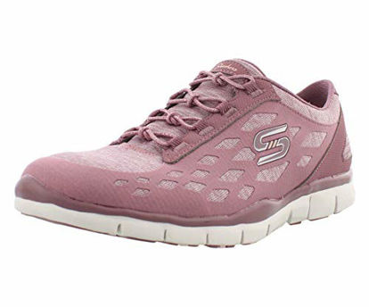 Picture of Skechers Gratis This Moment Womens Slip On Sneakers Mauve 7.5 - Size: 7.5