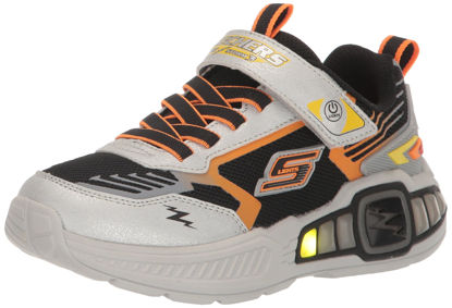 Picture of Skechers Boy's Light Storm 3 Sneaker, Silver/Black, 11.5 Little Kid - Size: 11.5 Little Kid