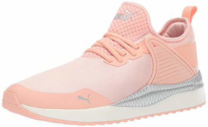 Picture of PUMA Women's Pacer Next Cage Sneaker, Peach Bud Silver, 8 M US - Size: 8