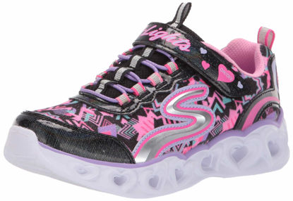 Picture of Skechers Kids Girls' Heart Lights Sneaker, Black/Multi, 12 Medium US Little Kid - Size: 12 Little Kid