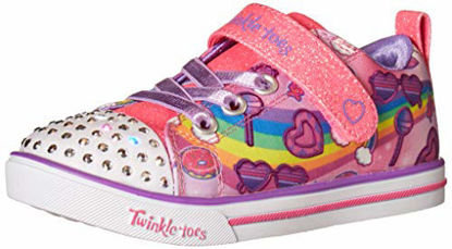 Picture of Skechers girls Lighted Twinkle Toes Sneaker, Pink/Multi, 7 Toddler US - Size: 7 Toddler