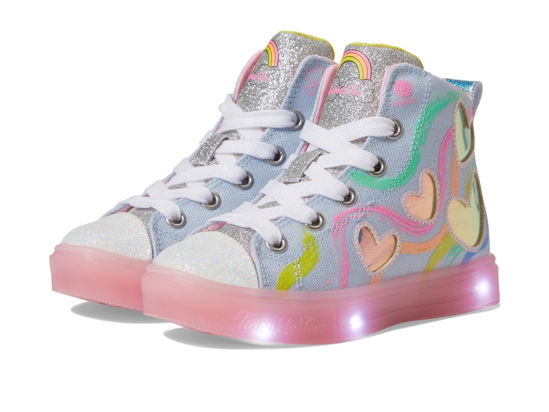 Picture of Skechers Kids Girls Twinkle Sparks Ice-Stellar Sneaker, Light Blue/Multi, 11.5 Little Kid - Size: 11.5 Little Kid