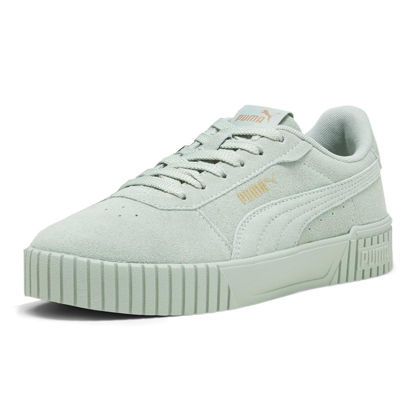 Picture of PUMA Women's Carina 2.0 Sneakers, Green Fog-Green Fog Suede, 9.5 - Size: 9.5