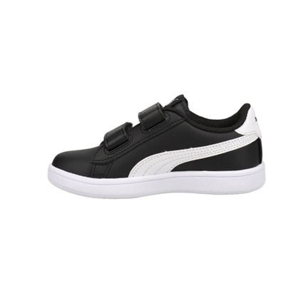 Picture of PUMA Boys' Smash V2 Hook and Loop Sneaker Black White, 12 M US Little Kid - Size: 12 Little Kid