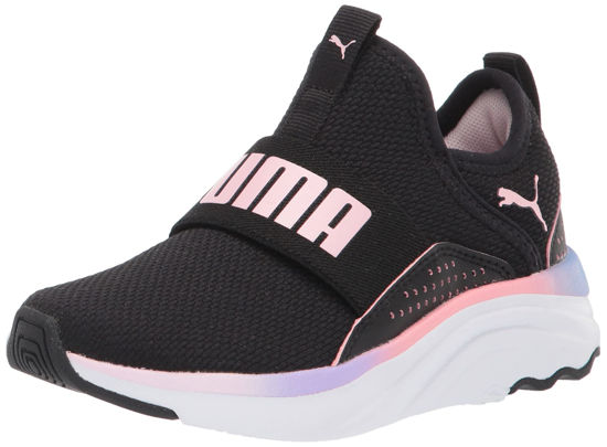 Picture of PUMA SOFTRIDE Sophia Slip On Sneaker, Black-Pink -lady, 7 US Unisex Big Kid - Size: 7 Big Kid