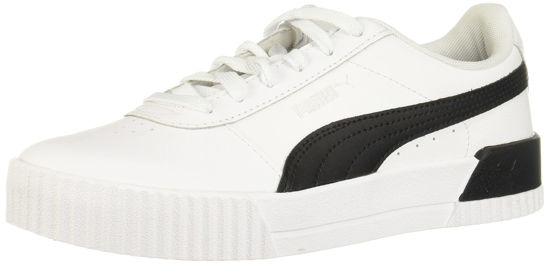 Picture of PUMA Women's Carina1 Sneaker, White Black Silver, 6 - Size: 6