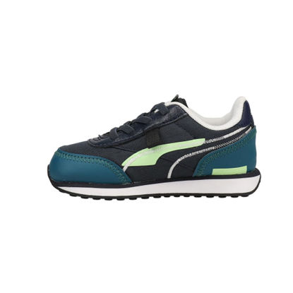 Picture of PUMA Future Rider Twofold (Little Kid) Parisian Night/Puma Black/Blue Coral 2 Little Kid M - Size: 2 Big Kid