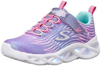 Picture of Skechers Kids Girls Twisty Brights-Mystical BLI Sneaker, Lavender/Multi, 11 Little Kid - Size: 11 Little Kid