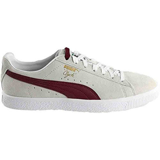 Picture of PUMA Select Men's Clyde Premium Core Sneakers, White, 8 D(M) US - Size: 8 D(M) US