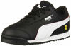 Picture of PUMA Unisex-Kid's Ferrari Roma Sneaker, Black White-Rosso Corsa, 1 M US Little Kid - Size: 1 Little Kid