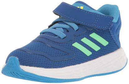 Picture of adidas Kids Duramo 10 Running Shoe, Team Royal Blue/Beam Green/Pulse Blue (Elastic), 6.5 US Unisex Toddler - Size: 6.5 Toddler