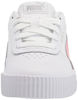 Picture of PUMA Carina Sneaker, White-Peony, 10.5 US Unisex Little Kid - Size: 10.5 Little Kid