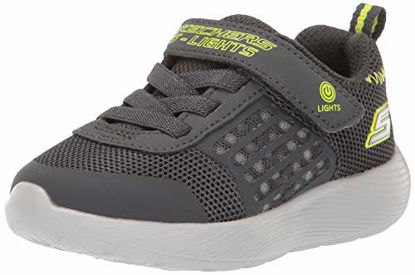 Picture of Skechers baby boys Dyna-lights Sneaker, Charcoal/Yellow, 13.5 Little Kid US - Size: 13.5 Little Kid