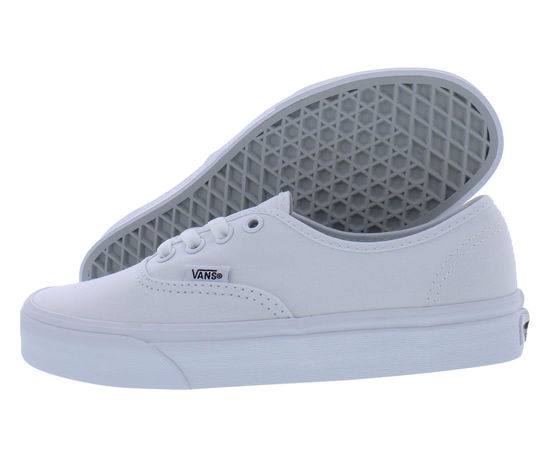 Picture of Vans U Authentic, Unisex Adults’ Sneakers True White - Size: 10.5 Women/9 Men