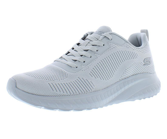 Picture of Skechers womens Sport - Squad Chaos - Face Off, Light Gray, 9.5 - Size: 9.5