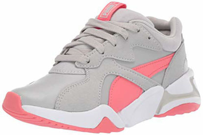 Picture of PUMA Women's NOVA Sneaker, Gray Violet-Calypso Coral, 6 M US Big Kid - Size: 6 Big Kid