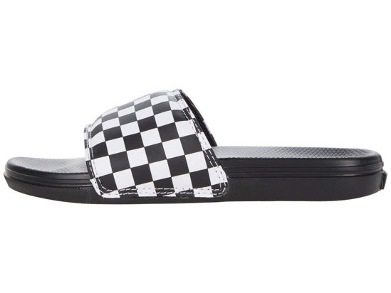 Picture of Vans La Costa Slide-On (Little Kid) (Checkerboard) White 1 Little Kid M - Size: 1 Little Kid