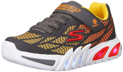 Picture of Skechers Kids Boy's Flex-Glow Elite Sneaker, Charcoal/Multi, 8 Toddler - Size: 8 Toddler