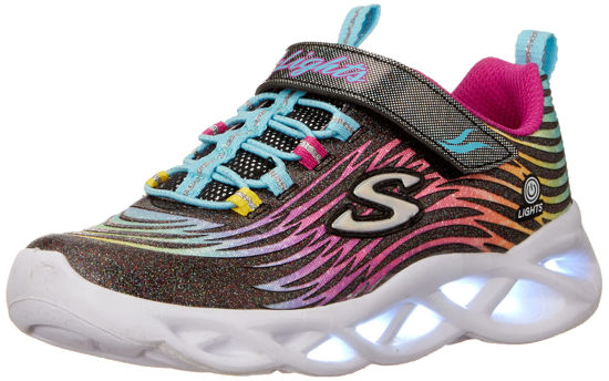 Picture of Skechers Kids Girls Twisty Brights-Mystical BLI Sneaker, Black/Multi, 11 Little Kid - Size: 11 Little Kid