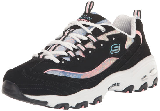 Picture of Skechers Women's D'Lites-Splendid Journey Sneaker, BKMT=Black/Multi, 6 - Size: 6