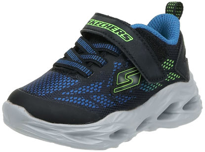 Picture of Skechers boys Vortex-flash Sneaker, Blue/Black/Lime, 10.5 Little Kid US - Size: 10.5 Little Kid