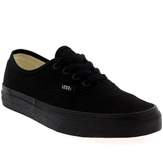 Picture of Vans Authentic Unisex Skate Trainers Shoes Black/Black 5.5 B(M) US Women / 4 D(M) US Men - Size: 5.5 M US Women / 4 M US Men