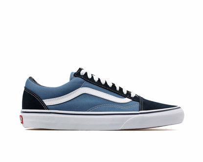 Picture of Vans Unisex Old Skool Classic Skate Shoes, Navy Blue, 8.5 - Size: 8.5