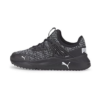 Picture of Puma Pacer Future Doubleknit Sneaker, Black Black White, 1 US Unisex Little Kid - Size: 1 Little Kid