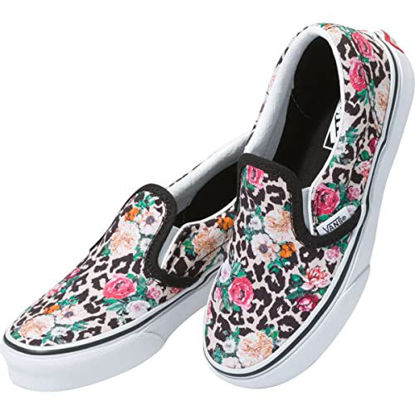 Picture of Vans Slip On Kids (Leopard Floral) BLk/Tr Size 6.5 Youth - Size: 6.5 Big Kid