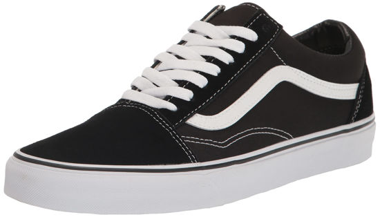 Picture of Vans Men's Old Skool Skate Shoe (9 D(M), Classic Black/White) - Size: 10.5 Women/9 Men