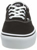 Picture of Vans Women's Doheny Platform Sneaker, Black Canvas Black White 187, 6 - Size: 6