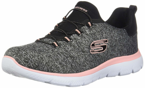 Picture of Skechers Summits-Quick Getaway Sneaker, Black/Coral, 10 M US - Size: 10