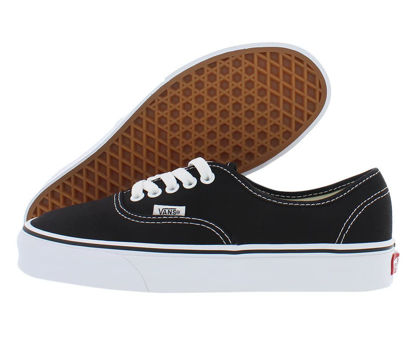 Picture of Vans Authentic, Black Black, Size 5.5 Men/ 7 Woman - Size: 7 Women/5.5 Men