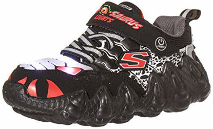 Picture of Skechers boys Lighted, Lighs, Lighted, Sport Lighted Sneaker, Black/Grey/Red, 3 Little Kid US - Size: 3 Little Kid