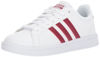 Picture of adidas Women's CF Advantage Sneaker,White, Collegiate Burgundy,White, 6 M US - Size: 6