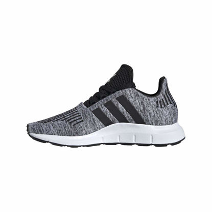 Picture of adidas Originals unisex-child Swift Run Sneaker, White/Black/Black, 3.5 Big Kid - Size: 3.5 Little Kid