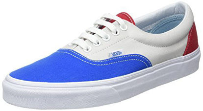 Picture of Vans Unisex Era (2-Tone Check) Skate Shoe (14.5 B(M) US Women/ 13 D(M) US Men, Blue/Gray/Red) - Size: 14.5 B(M) US Women / 13 D(M) US Men