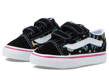 Picture of Old Skool V Floral Black Toddler Size:8.5 - Size: 8.5 Toddler