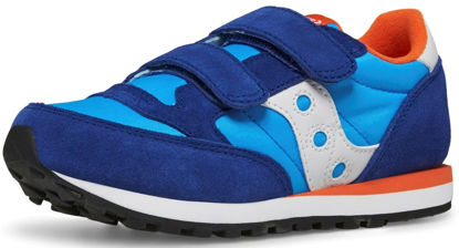 Picture of Saucony Jazz Double Hook & Loop Sneaker, Blue/Orange, 13.5 US Unisex Little Kid - Size: 13.5 Little Kid