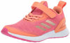 Picture of adidas Unisex-Kid's RapidaRun X EL Running Shoe, Semi Coral/Copper Metallic/Real Magenta, 10.5K M US Little Kid - Size: 10.5 Little Kid