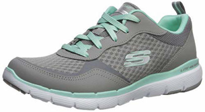 Picture of Skechers Women's Flex Appeal 3.0-go Forward Sneaker, GYMN, 7.5 W US - Size: 7.5 Wide