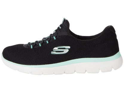 Picture of Skechers Summits-Cool Classic Black/Turquoise 9.5 C - Wide - Size: 9.5 Wide