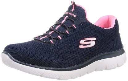 Picture of Skechers Sport SummitsCool Classic Athletic Sneaker Womens Sneaker 65 CD US NavyPink - Size: 6.5 Wide