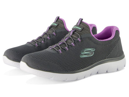 Picture of Skechers Sport SummitsCool Classic Athletic Sneaker Womens Sneaker 65 CD US CharcoalLavenderMint - Size: 6.5 Wide