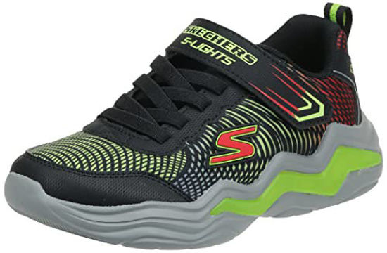 Picture of Skechers Kids Boy's Erupters IV Sneaker, Black/Lime, 3 Wide Little Kid - Size: 3 Wide Little Kid