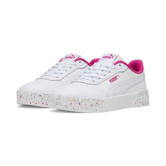 Picture of PUMA Carina Sneaker, White White Pink, 5.5 US Unisex Big Kid - Size: 5.5 Big Kid